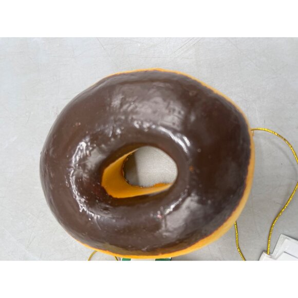 Kurt Adler sweet scoops chocolate donut ornaments set of 2 squishy 3.5" READ NEW - Picture 5 of 7
